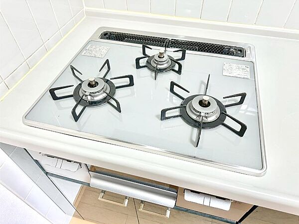 三口ガスコンロでお料理が一気にはかどりそう