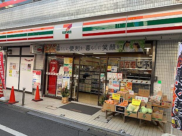 コンビニ 800m セブン-イレブン 東久留米駅北口店