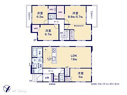 清瀬市中清戸2丁目 10期 新築一戸建て 全2棟