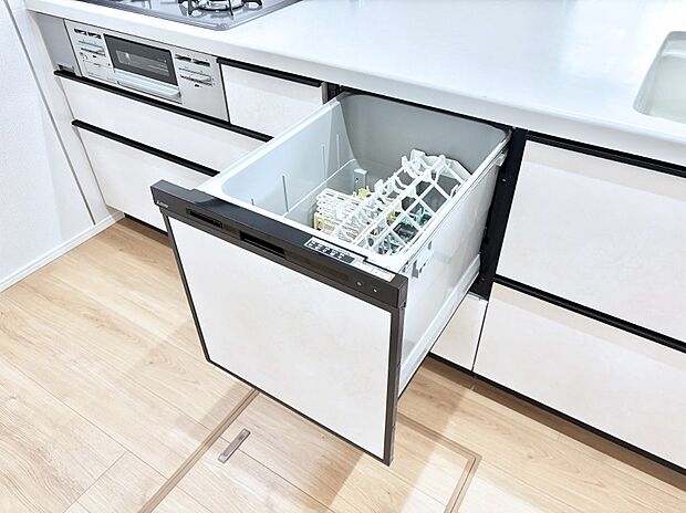 面倒なお片づけは食洗機にお任せ!家事の負担が減って、時間にも気持ちにもゆとりができます。