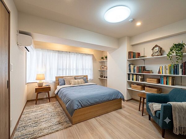 爽やかな日差しがお部屋全体を優しく包み込んでくれます　※家具CGです