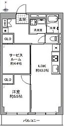 公平ビル・エスカイア武蔵小金井 1SLDKの間取図画像