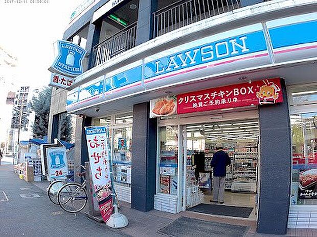 コンビニ 700m ローソン 東久留米駅東口店