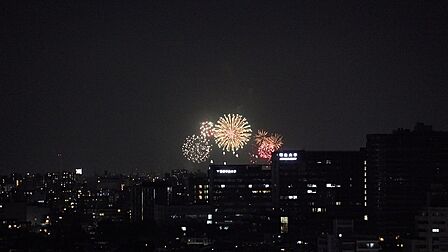 お住まいから花火大会を鑑賞することが出来ます