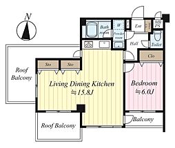 ライオンズマンション大泉学園第5 1LDKの間取図画像