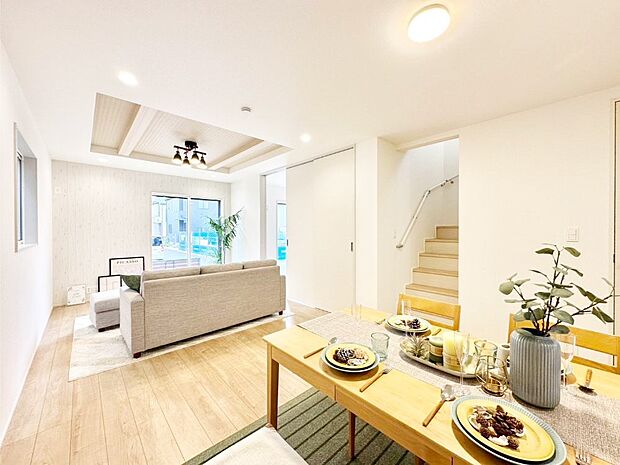 落ち着いた雰囲気のＬＤＫは家族みんなの快適空間