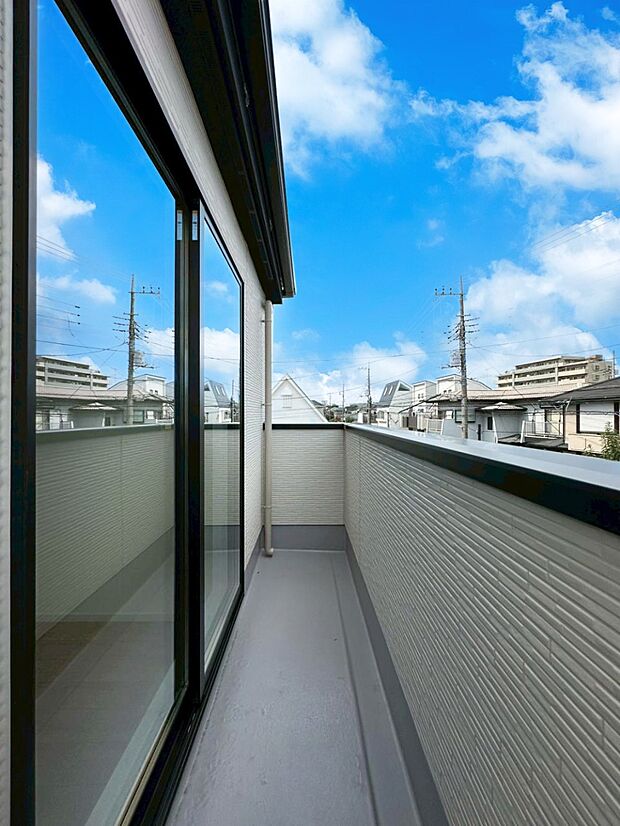 風通しの良いバルコニー
