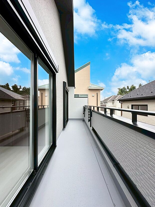 風通しの良いバルコニー