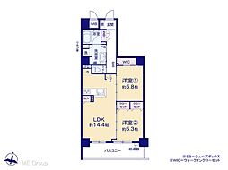 間取図画像 2LDK