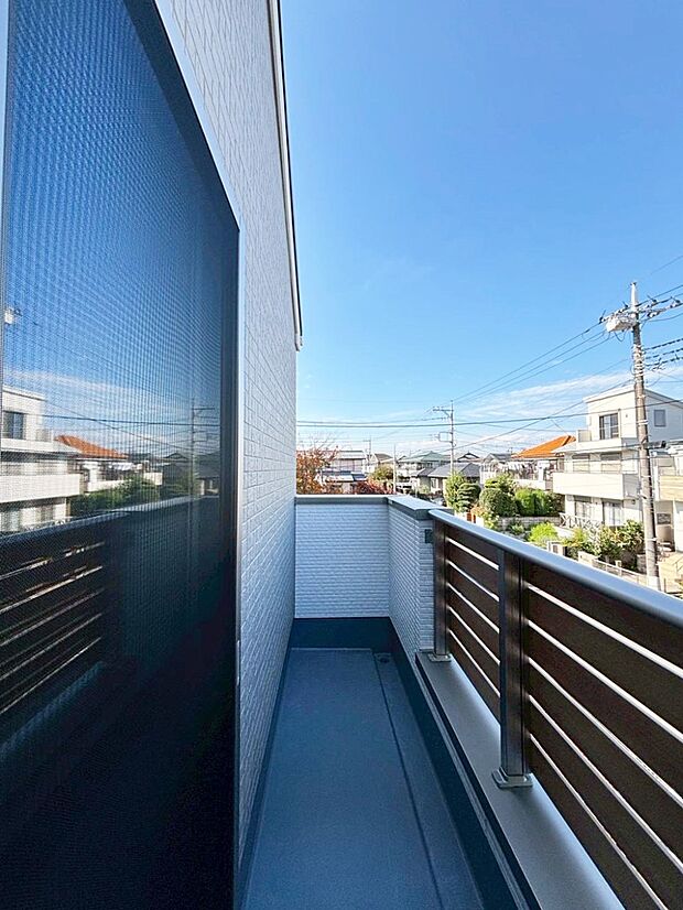 風通しの良いバルコニー