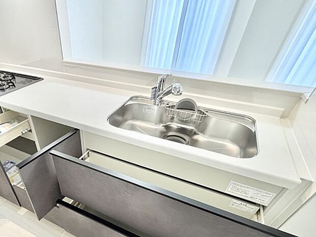 いつでも清潔なおいしいお水を。一つの水栓で水道水と浄水を使い分け。