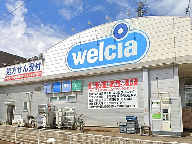 ドラッグストア 700m ウエルシア朝霞根岸台店