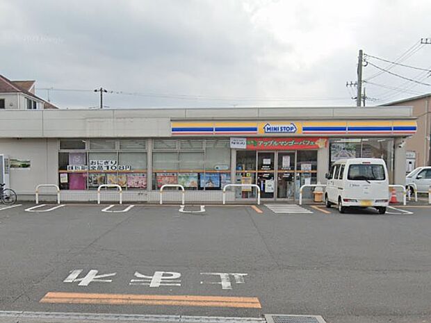 コンビニ 520m ミニストップ東久留米前沢店