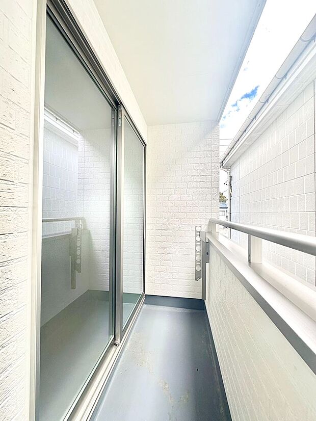 風通しの良いバルコニー