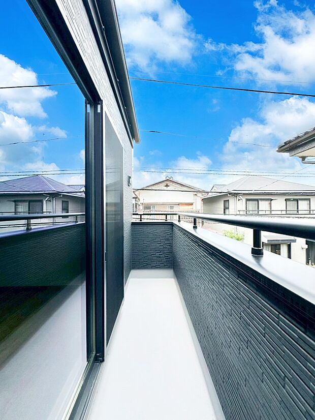 風通しの良いバルコニー