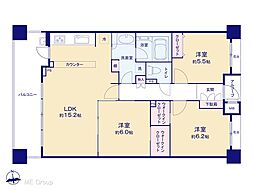 グランスイート三鷹下連雀 3LDKの間取り