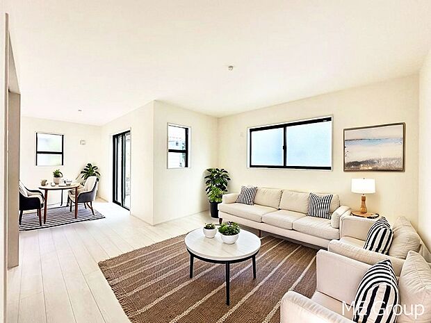 落ち着いた雰囲気のＬＤＫは家族みんなの快適空間※家具はCGです