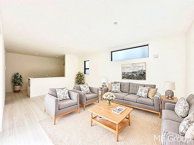 落ち着いた雰囲気のＬＤＫは家族みんなの快適空間※家具はCGです