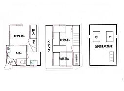 中野区江古田2丁目　中古一戸建て 3Kの間取り