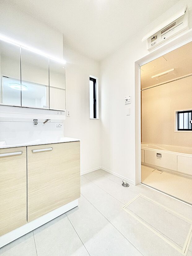 清潔感のあるランドリースペース