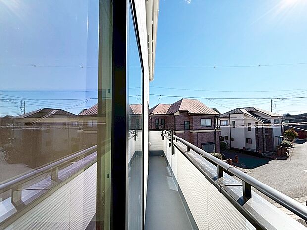 風通しの良いバルコニー