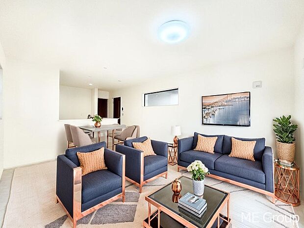 落ち着いた雰囲気のＬＤＫは家族みんなの快適空間※家具はCGです