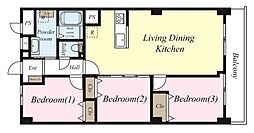 間取図画像 3LDK