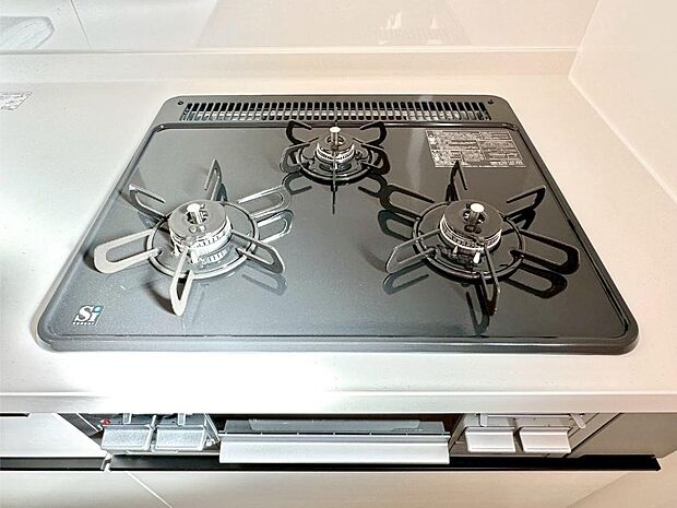 三口ガスコンロでお料理が一気にはかどりそう