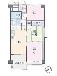 トキワパレス 3LDKの間取図画像