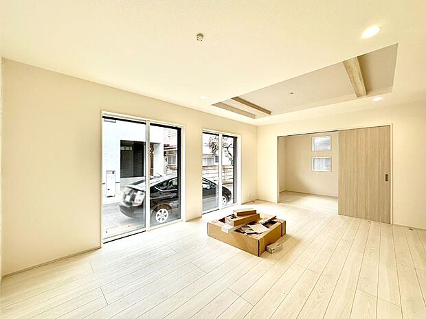 住む方の個性が引き出される、インテリアを考えるのが楽しみなリビングです!