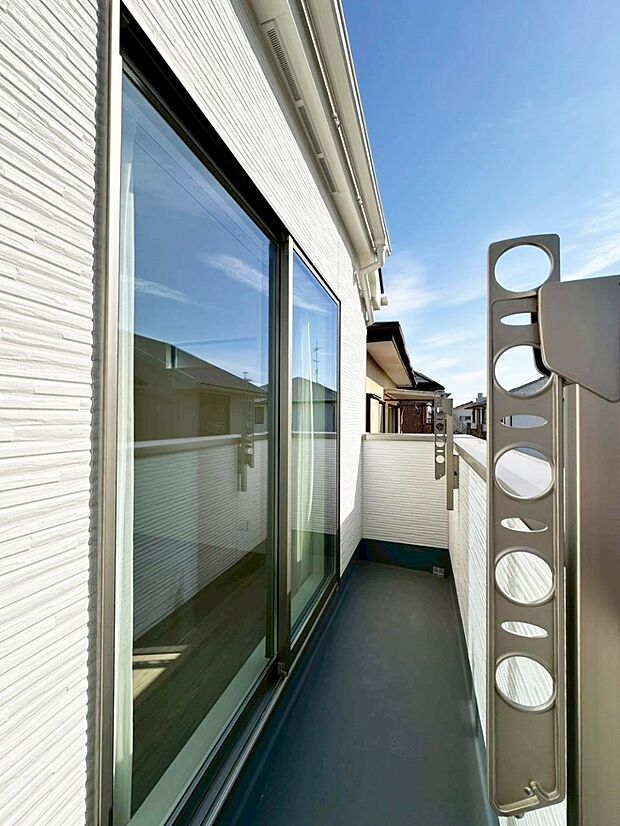 風通しの良いバルコニー