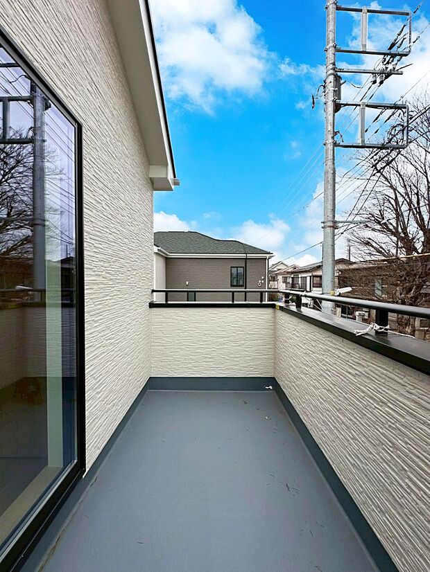 風通しの良いバルコニーが2ヶ所