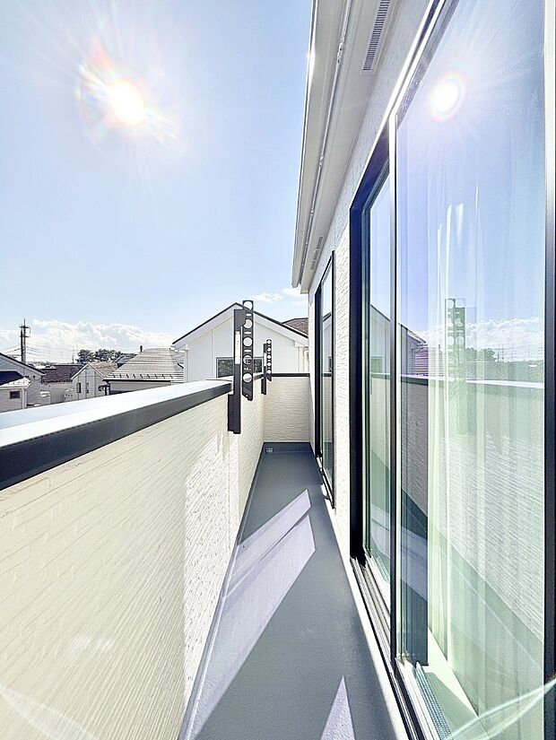 風通しの良いバルコニー