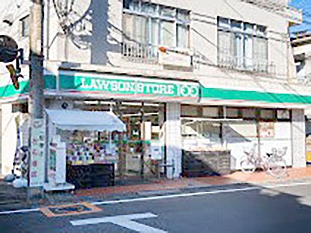 コンビニ 650m ローソンストア100 東村山萩山町店
