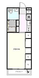 ビラ二俣川 1Kの間取図画像