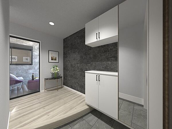 建物プラン完成イメージ（玄関）