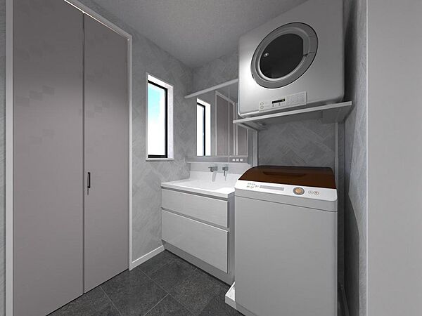 建物プラン完成イメージ（洗面脱衣室）
