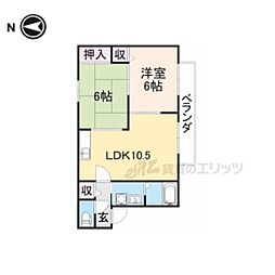 エスペランサ 2階2LDKの間取り