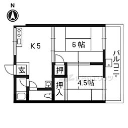 間取図画像 2DK