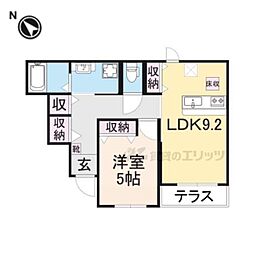 Ｖｉａ　Ｌｕｃｅ 1階1LDKの間取り