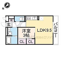 ＥＡＳＴ　ＮＯＮＡＭＩ拾番館 1階1DKの間取り