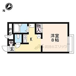 JR東海道・山陽本線 瀬田駅 徒歩15分の賃貸アパート 1階1Kの間取り