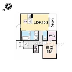 アヴァンティ南彦根 101 1階1LDKの間取り