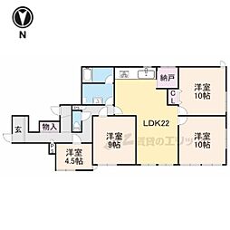 メゾンリベルテ 4LDKの間取図画像