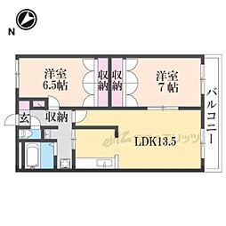 バローゼ5 2LDKの間取図画像