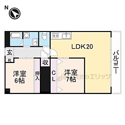 間取図画像 2LDK
