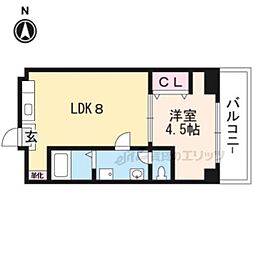 PreciousOne 1DKの間取図画像
