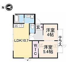 ビューアングル 2LDKの間取図画像
