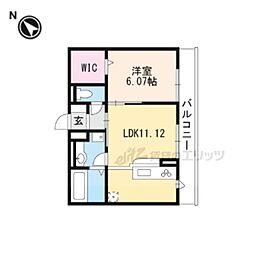 FRAN小柿 1LDKの間取図画像