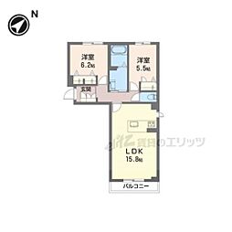 エクセルVI 2LDKの間取図画像